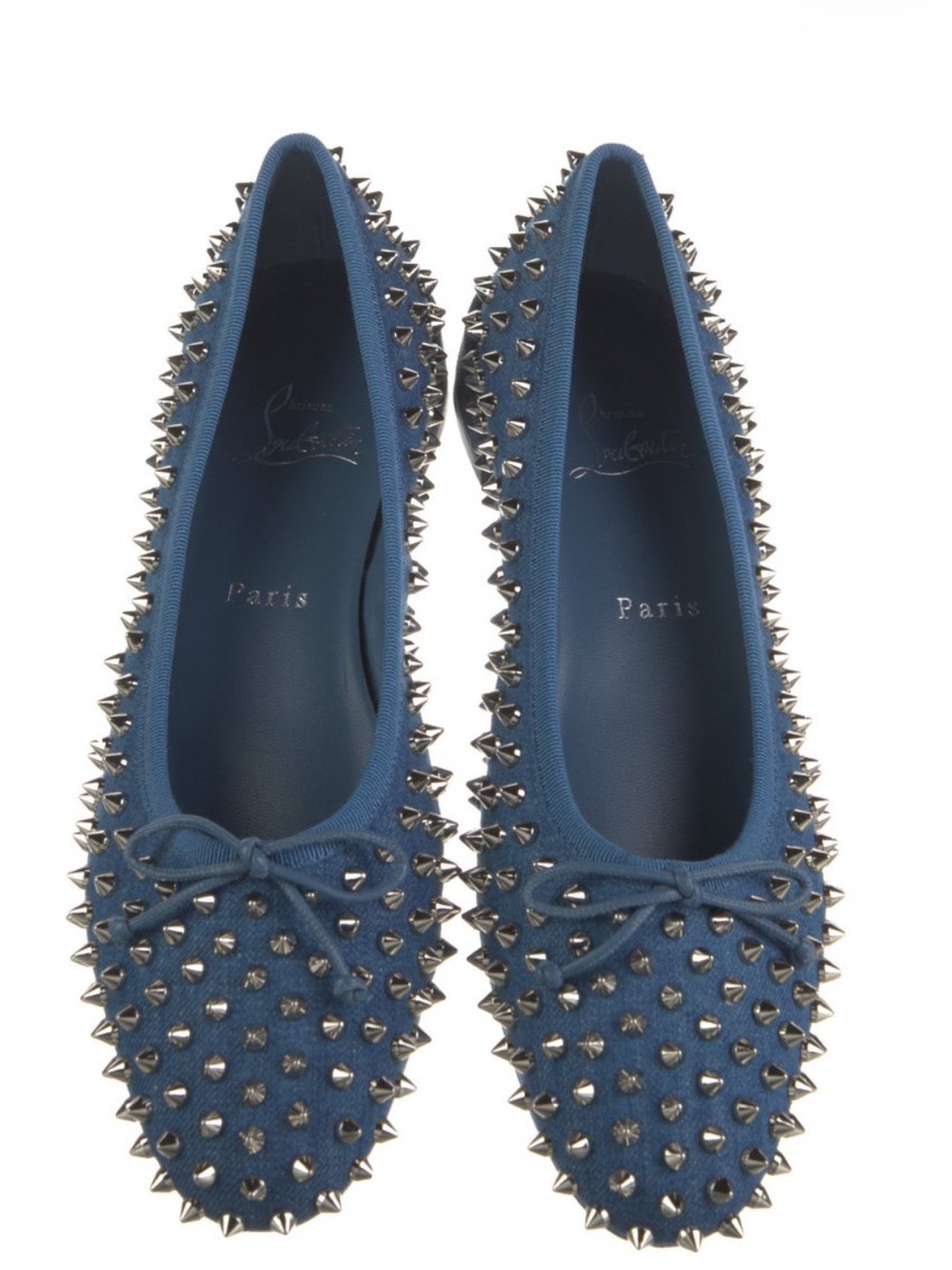 Christian Louboutin Denim Flats